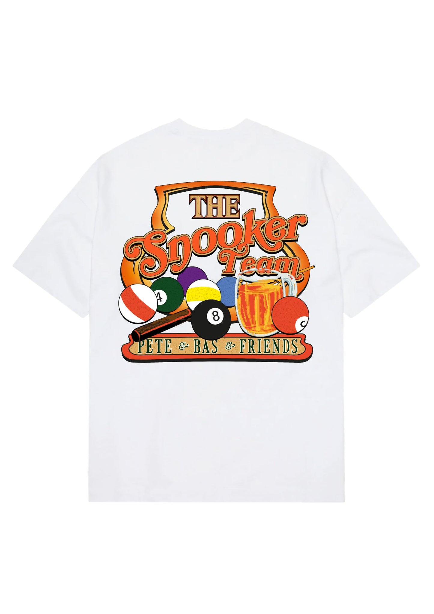 Snooker Team Members Club T-shirt White (Limited Edition)